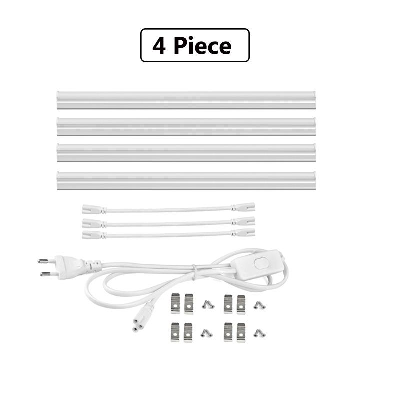 220V Led Lights Backlight for Cabinets Closet Bedroom Kitchen Lighting Warm/White Strip 57cm with Switch Night Light T5 Tube With EU Plug