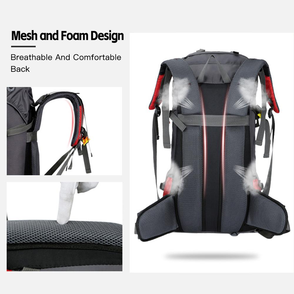 60л походный рюкзак водонепроницаемый альпинистский рюкзак для кемпинга дорожный рюкзак с дождевиком