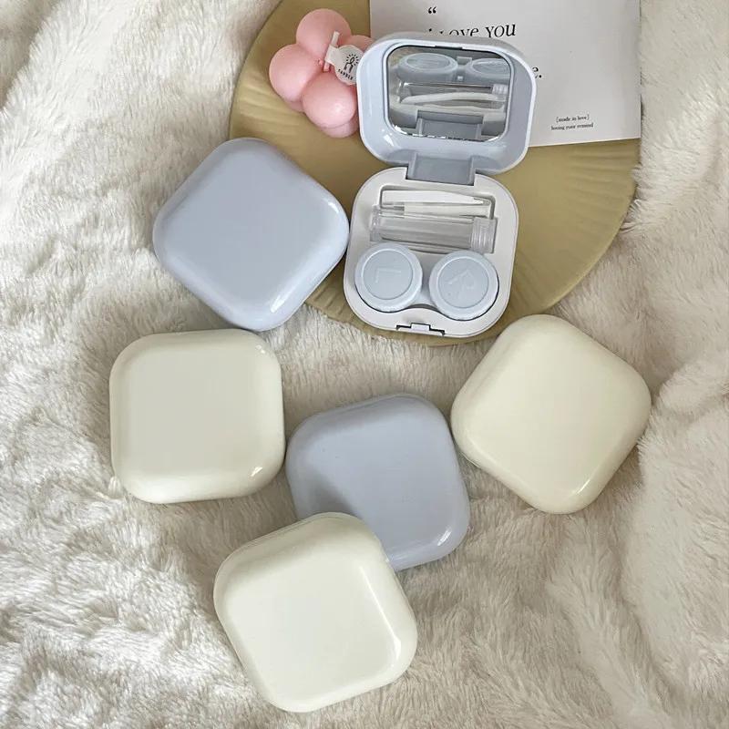 1 шт. Женский цветной футляр для контактных линз Sweet Style, косметический футляр для контактных линз, дорожный набор, аксессуары для очков