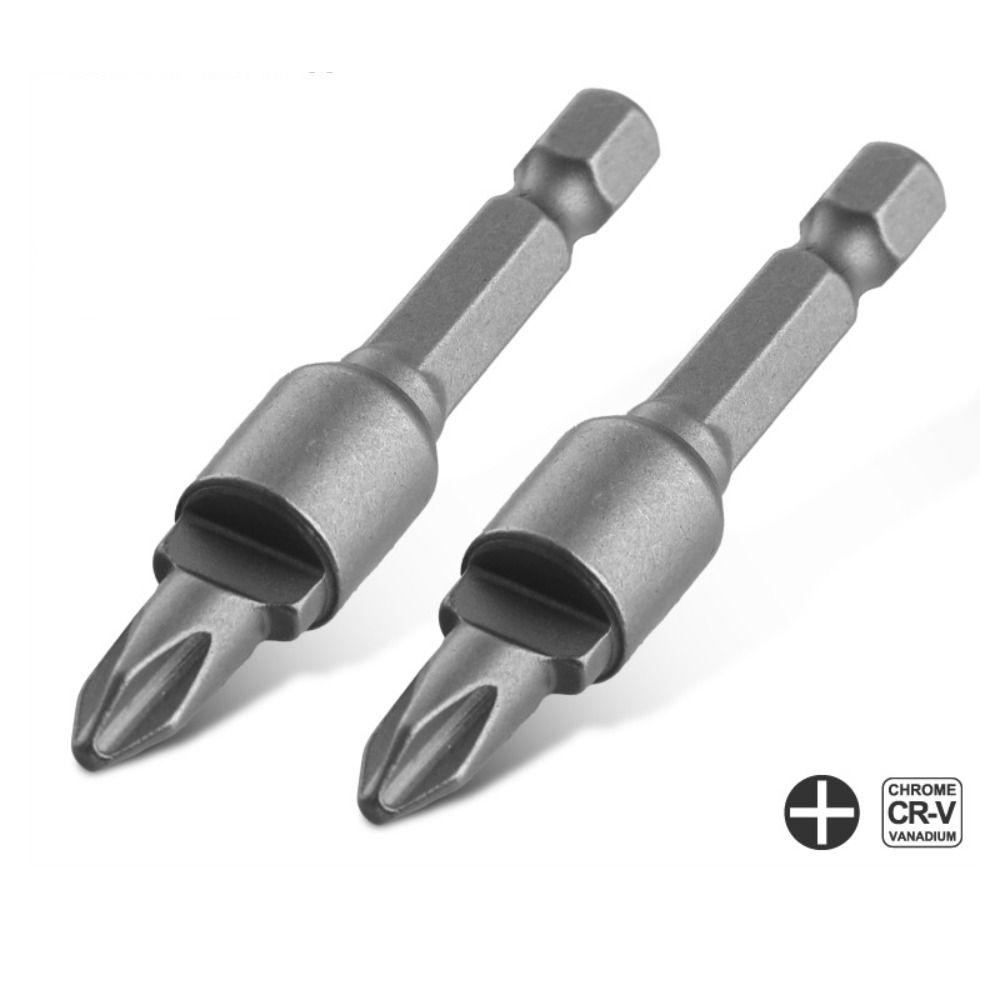 2 PCS Steel Screwdriver Bit Invisible a-buckle Connector Special Batch Head Hand Drill