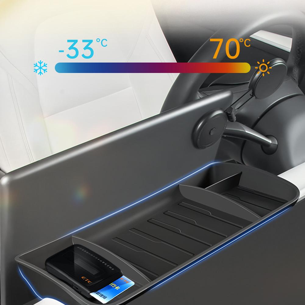 Автомобильный удобный органайзер, нескользящая центральная консоль, экранная салфетка, скрытая коробка для хранения ETC, аксессуары для Tesla Model 3 Model Y