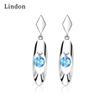 Lindon Copper Alloy Zircon Earrings Drop Earrings For Women Wedding Party Gifts