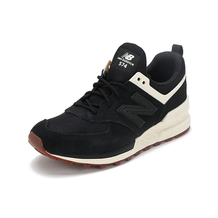New Balance Nb 574 Sport Ткань Кожа Повседневная Мода Низкий Верх Обувь для Образа Жизни Женские кроссовки Крутой-Черный WS574SFK