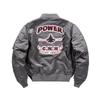 Mens Winter Heavyweight Bomber Jacket With Embroidery Windproof Warm Flight Style Outerwear Casual Wear