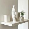 Virgin Mary Statue 3D Printed Catholic Religious Saint Mary Figurine Blessed Mother Sculpture for Home Decor