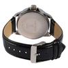 Montre - Alain Miller - Cadran blanc - Bracelet simili cuir noir - Quartz