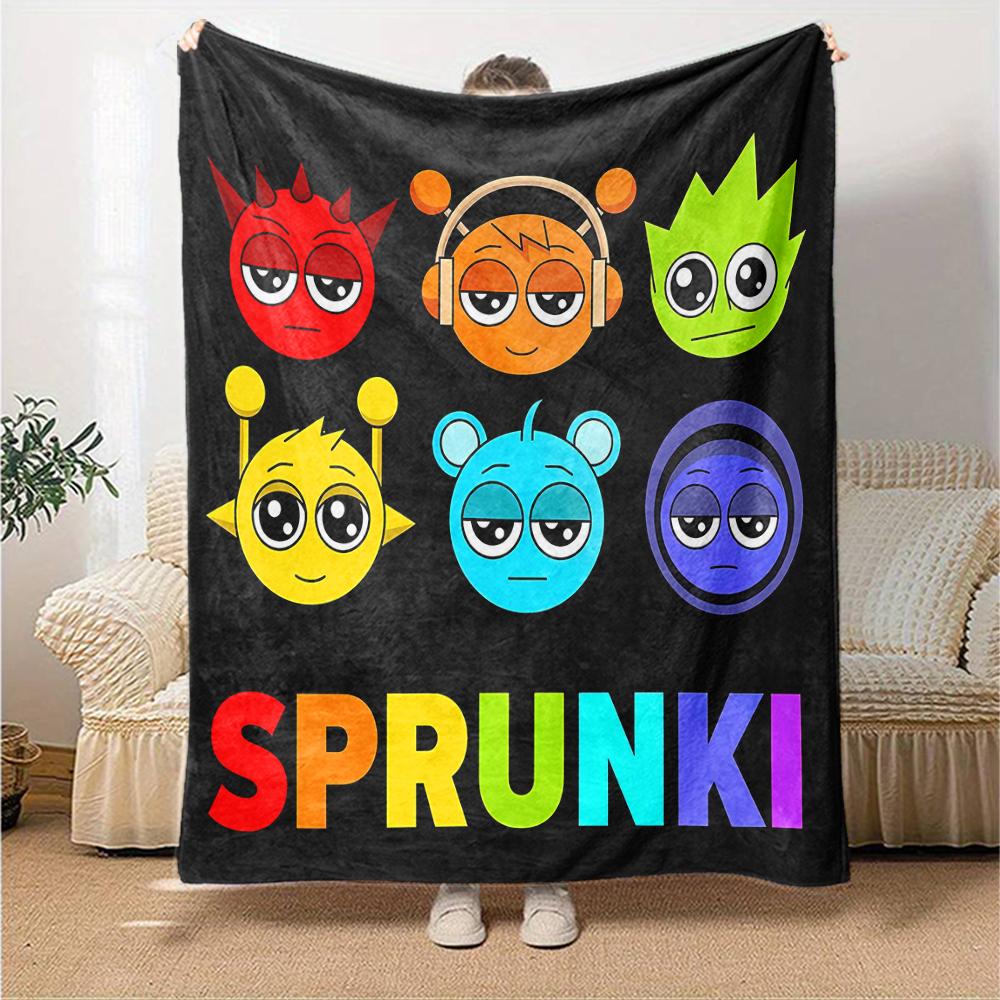 1pc SPRUNKI2 Blanket, Gift, for Men and Women, Soft Blanket, Good for Sofa Bed Couch Travel, Lightweight Flannel Blanket