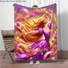 Cartoon Rapunzel Flannel Blanket Children Warm Soft Blanket for Sofa Bed Cover Blanket Suitable for Birthday Souvenir Gifts