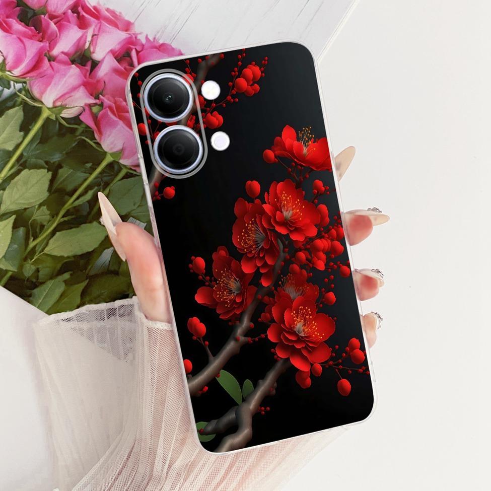 Чехол для телефона Vivo Y05, прозрачный, эстетичный, модный, с бабочкой, милым котиком, крутой, окрашенный, мягкий, для Y05 Vivo, корпус