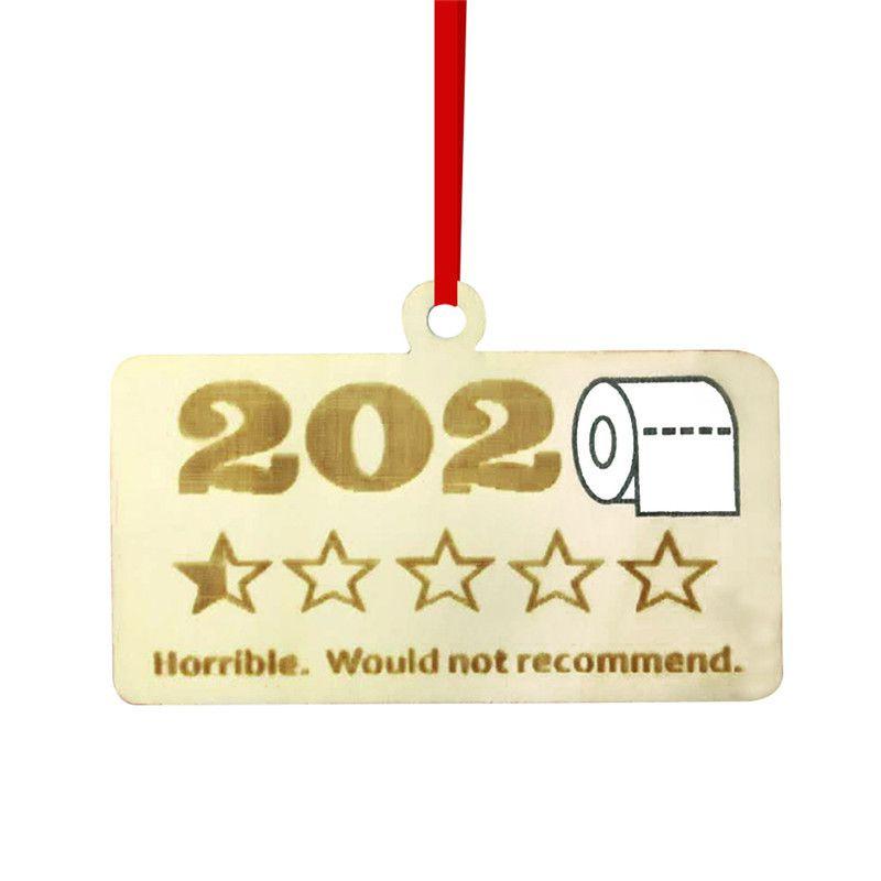 Очаровательная деревянная рождественская туалетная бумага 2020 Санта-Клаус карантинное украшение