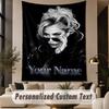 Custom Text Printed Tapestry Lady Gaga Pattern Large Wall Hanging Indoor Room Decor