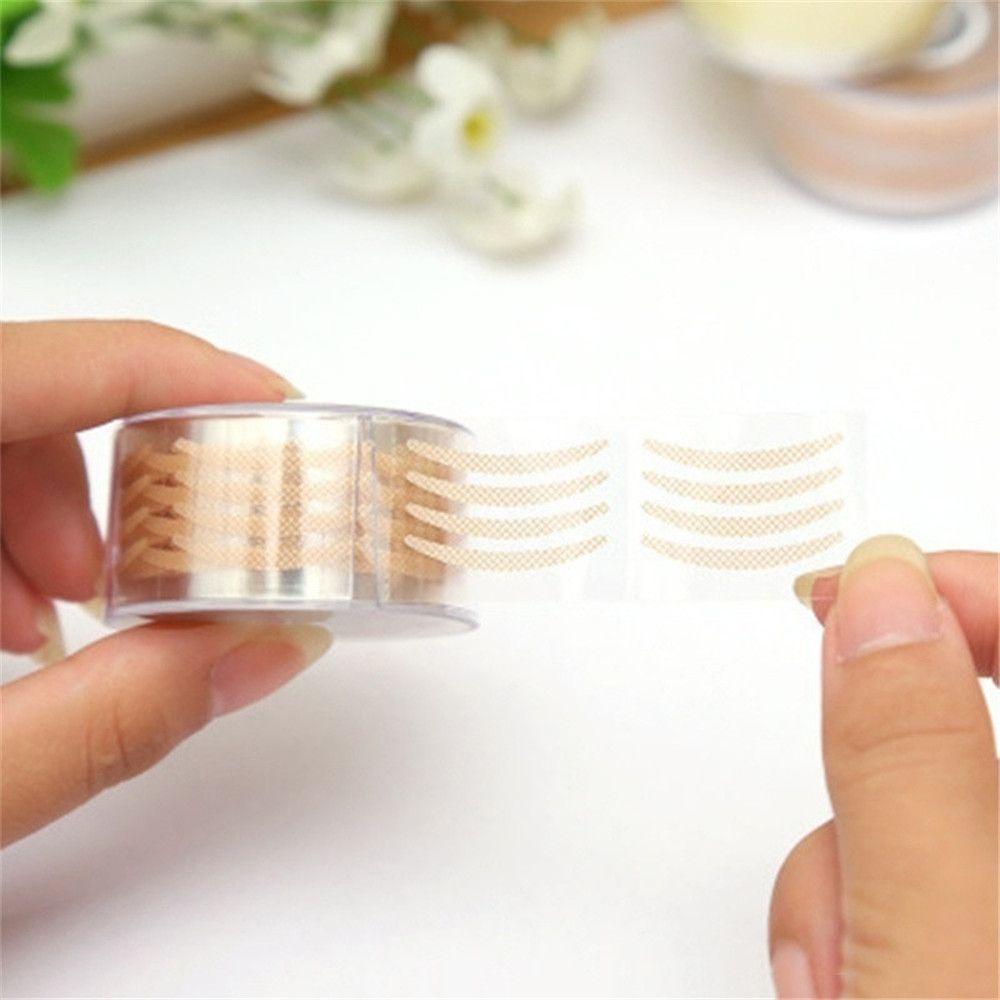 Breathable Invisible Fiber Eyelid Stickers Double Side Eyelid Tape Eye Lift Strips Lace Adhesive