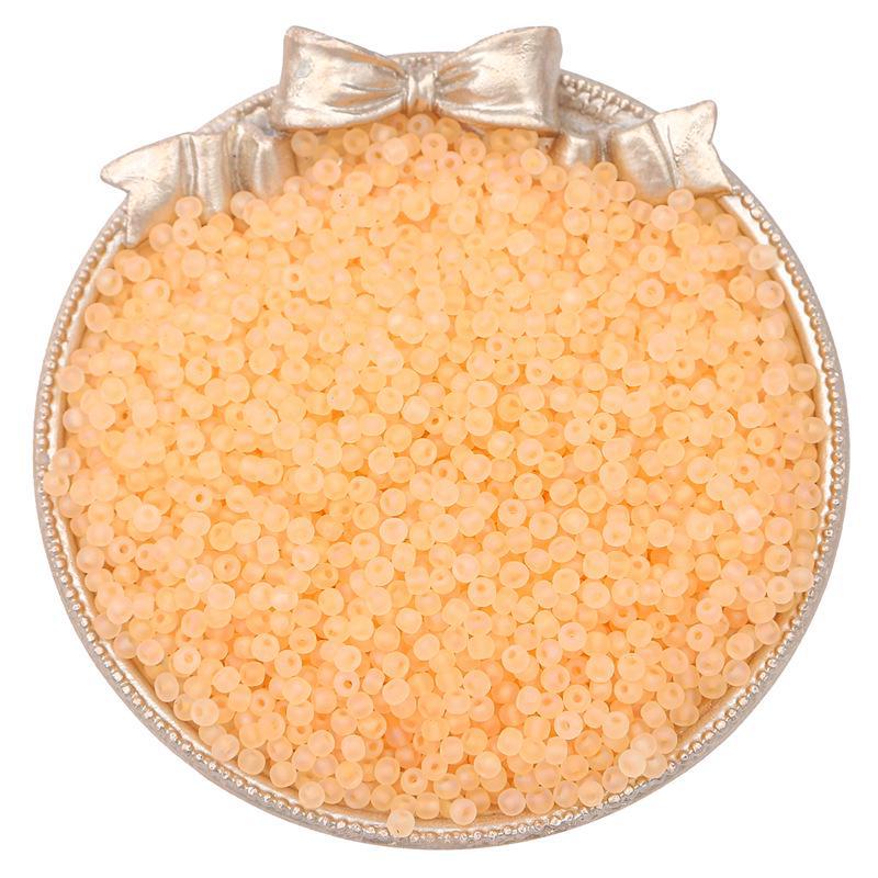 Изготовленные вручную высококачественные стеклянные матовые рисовые бусины для создания украшений из бисера своими руками.