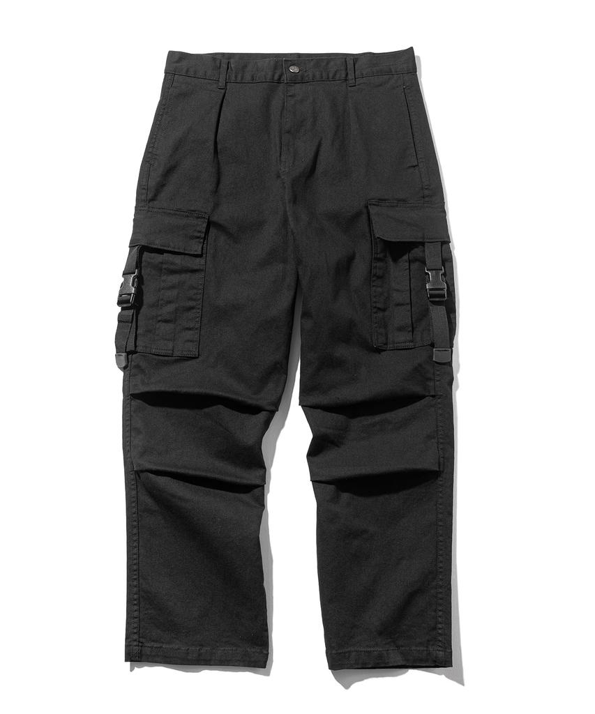 MASSNOUN Easy Cargo Pants Mfecp001-Bk