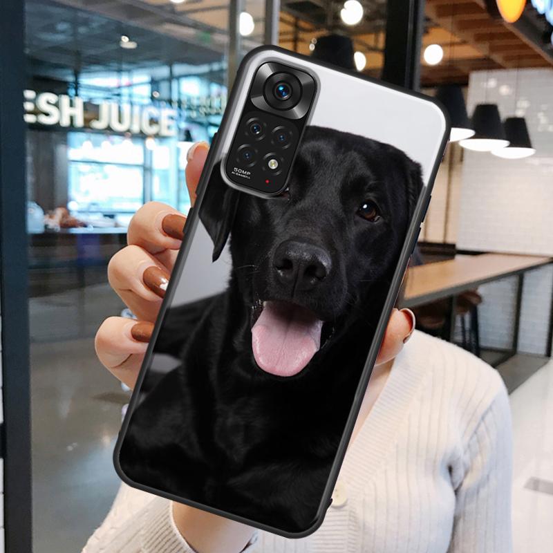 Black Labrador Dog Case For Xiaomi Redmi Note 12 8 9 10 11 Pro Note 12S 11S 10S 9S Redmi 10C 10A 9C 12C Cover