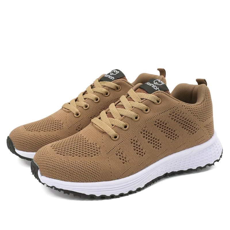 Модные женские повседневные кроссовки на платформе теннисные легкие сетчатые летние дышащие шнурки модные кроссовки Tenis Femimino