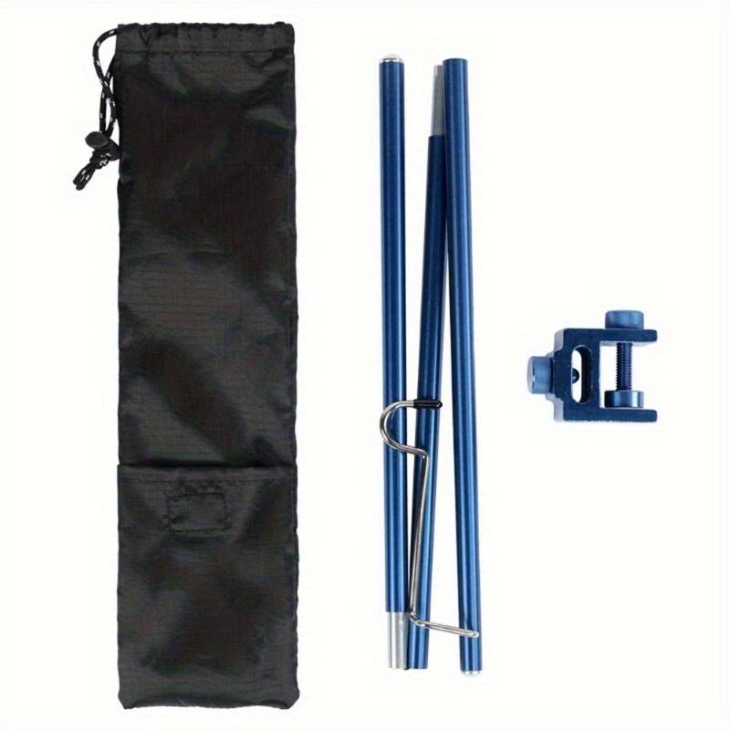 Outdoor Aluminum Alloy Lamp Holder Camping Portable Foldable Light Hanging Small Lamp Pole Camping Lamp Bracket