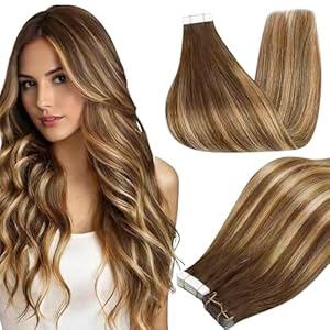 Full Shine Tape In 100% Remy Human Hair Straight Double Sided Blonde Comfortable Silky Natural Tape For Women