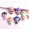 Cartoon Witch Group Resin Miniatures: Fridge Magnet, Car Decor, Phone Case Charm, Keychain, DIY Accessories.