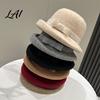 High End Retro Style Hat Classic Felt Cloche for Women Fall Winter Soft Fedora Bucket Hat Stylish Bowknot Vintage Short Brim Bowler Cap with