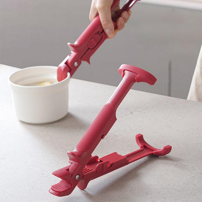 1PC 2in1 Non-slip Anti Scalding Clip New Meal Bowls Tongs Silicone Anti Scalding Holder Gripper Durable Kitchen Bowl Clip