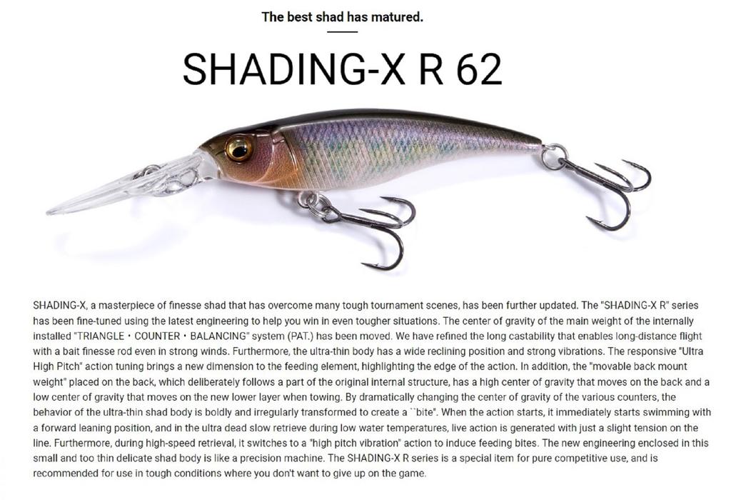 Megabass Suspend Lure Shading X 62 FA TNG (9987)