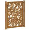 Garden Gate 100 x 150 cm Weathering Steel Wavy Design