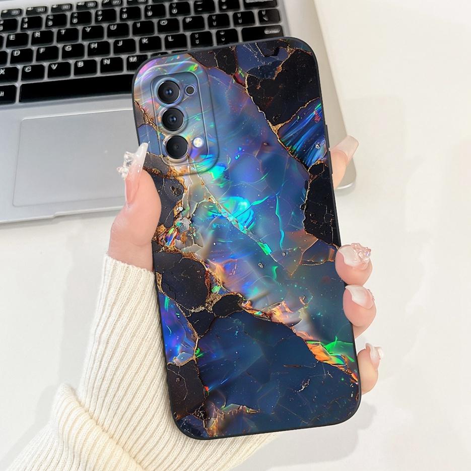 Чехол для Oppo Reno4 Pro 5G CPH2089 Роскошный Покрашенный Конфетный Чехол Мягкий Силиконовый Чехол для Телефона Для Oppo Reno 4 Pro Reno4 4G CPH2113 Сумки