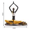 Resin Yoga Lady Home & Office Decor Showpiece