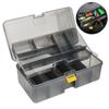 Practical Organizer Plastic Fishing Tackle Box Double Layers Bait Storage Case Waterproof