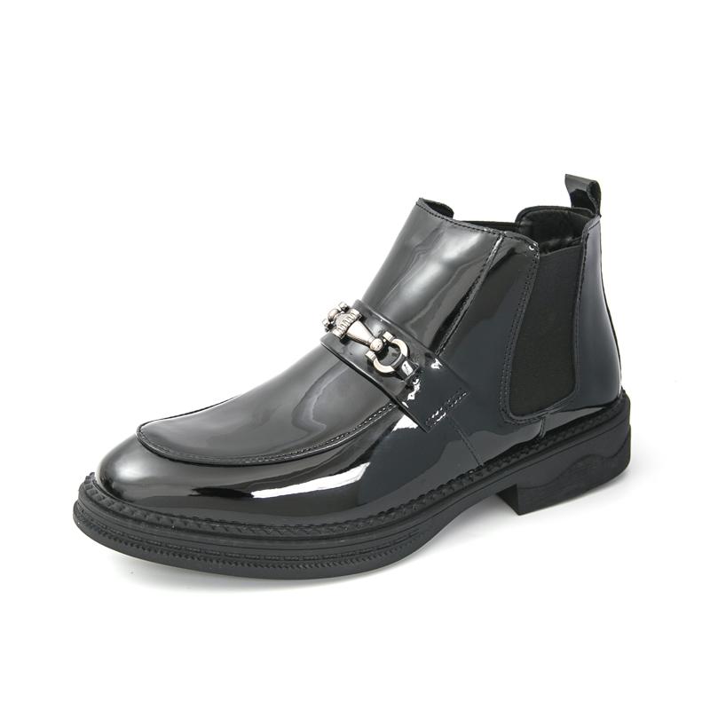 Autumn and Winter Men's Leather Shoes Gentleman Business Style Dress Up Party Daily Work Office 38-46 Black Versatile New