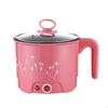 Electric Pots Multipurpose Portable Noodles Cooker for Steak Cooking Single Layer Pink