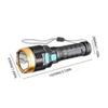 Dual Light Source Ultra Endurance Bright Light Explosion Outdoor Portable Rechargeable LED Direct Charge Household Durable Side