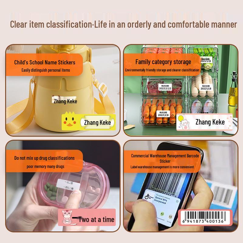 Marklife Portable Mini Thermal Label Printer for Home