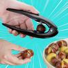 2Pcs Chestnut Opener Tool Stainless Steel Nut Cracker with Ergonomic Handle 3-in-1 Walnut Pecan Clip Cutter for Easy Shelling Peeling