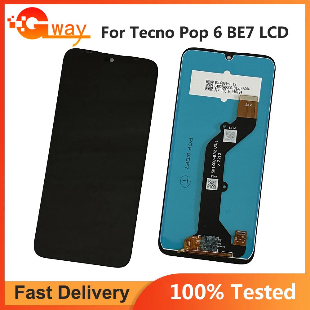 Полный модуль LCD-экрана и сенсорного стекла для Tecno Pop 6 BE7