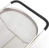 Over Sink Colander 6QT Stainless Steel Fine Mesh Strainer with Expandable Rubber Handles