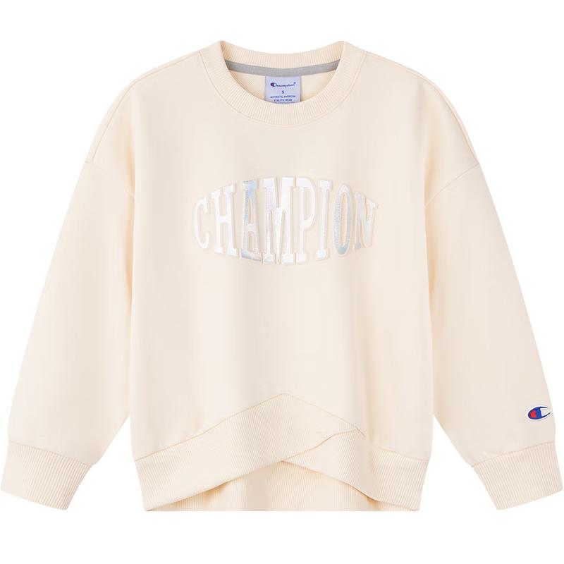 Champion Женская толстовка с круглым вырезом и лазерной печатью