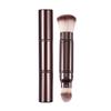 HG Dual-Ended Makeup Brush With Cap Portable Retractable Powder Highlight Face