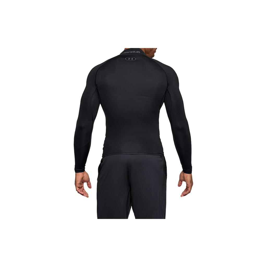 Under Armour Компрессионная спортивная футболка с длинным рукавом и высоким воротом HeatGear® Мужские топы Черный 1289559-001