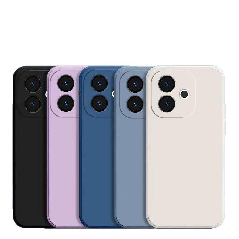Противоударный чехол OPPO A5 Vitality Edition, однотонный, из жидкого силикона