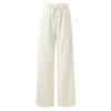 Sancai Song Yi Style Fleece-Lined Straight-Leg Casual Pants