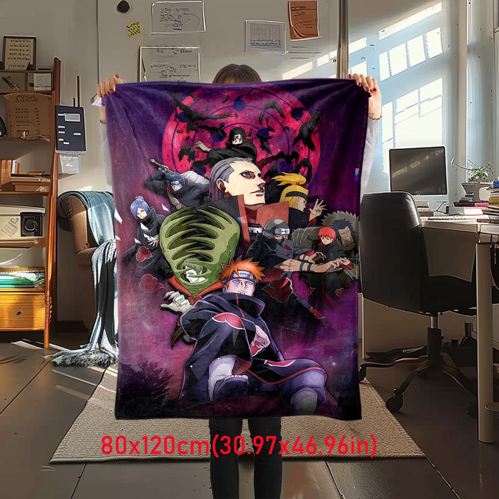 Japanese anime cartoon NARUTO famous Uzumaki Naruto blanket soft home furnishing nap decoration four seasons warm Sherpa blanket B1
