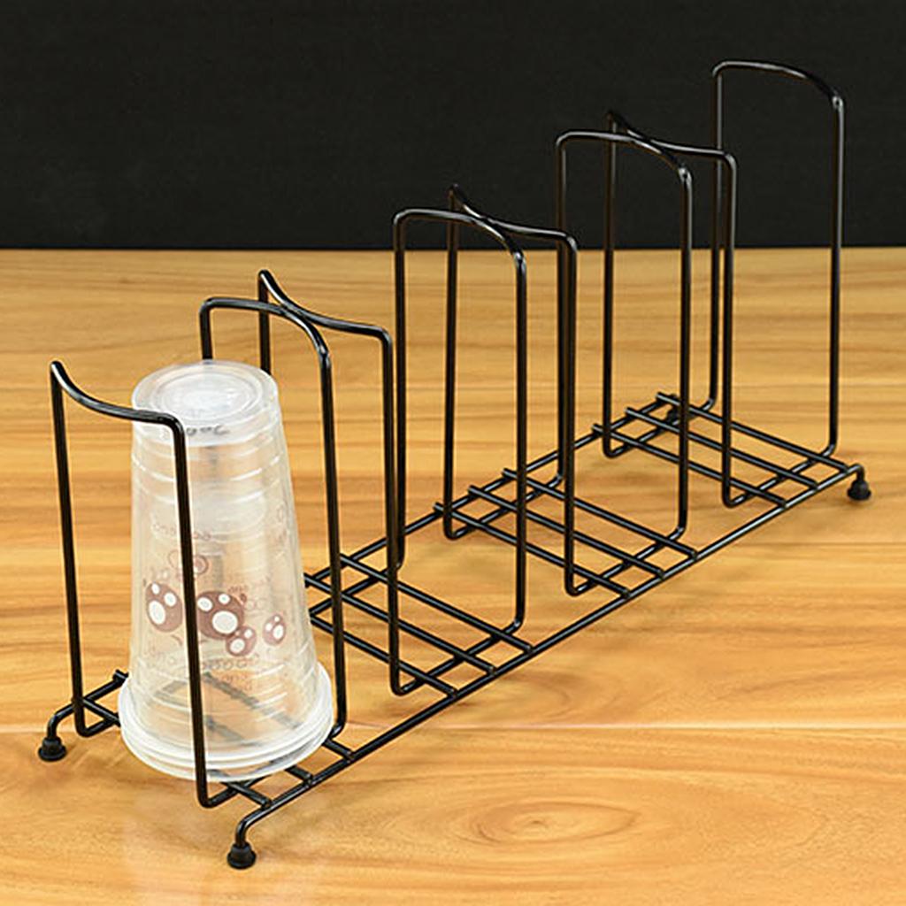 Dispenser 4 Stacks Lid Holder Kitchen Rack Drink Stand 100mm