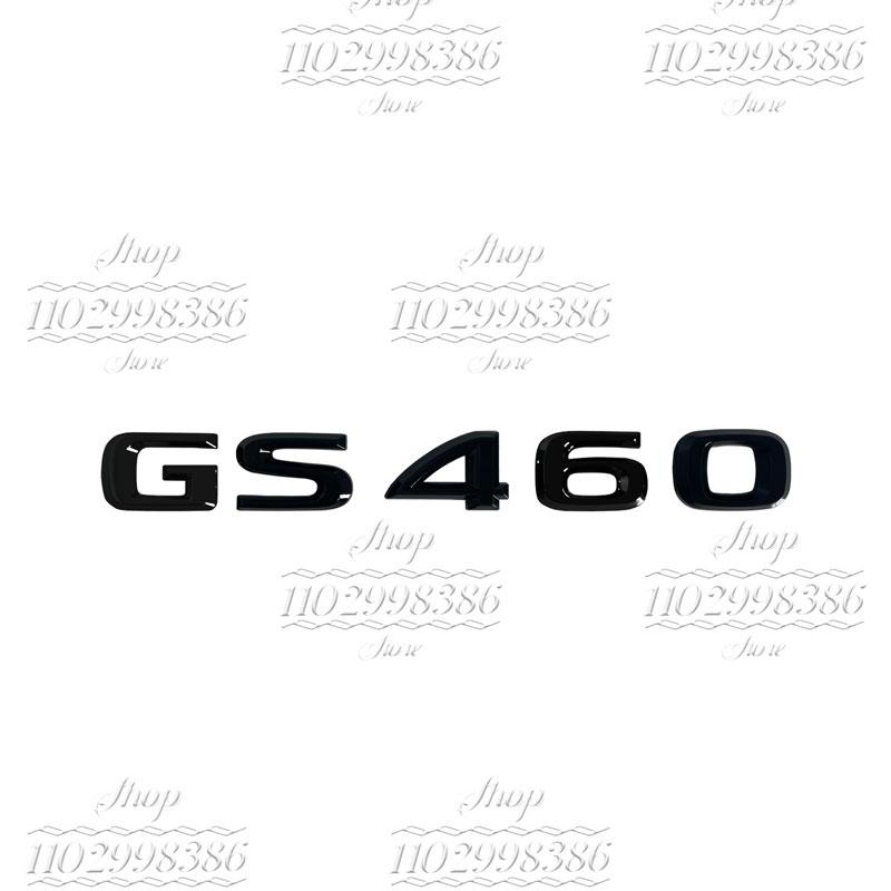 For Car Trunk Badge Sticker 3D Chrome Glossy Black ABS Letters GS200t GS250 GS300 GS400 GS460 GS450h HYBRID Emblem