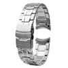 Classic 22mm Stainless Steel Watchband For Casio EF-550 EF-524 Silver Strap Deployment Buckle Bracelet Metal Belt Men's Watch Chain