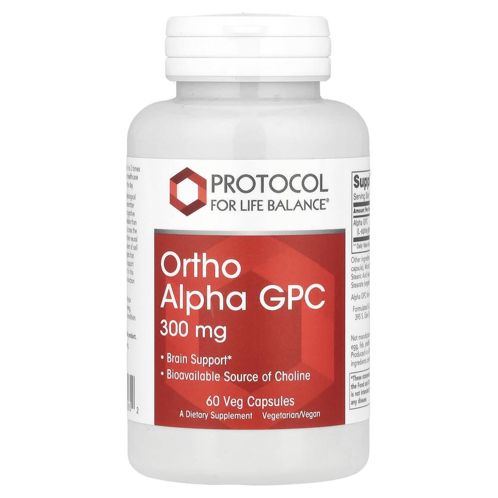 Ortho Alpha Gpc, 300Mg, 60 Veggie Capsules