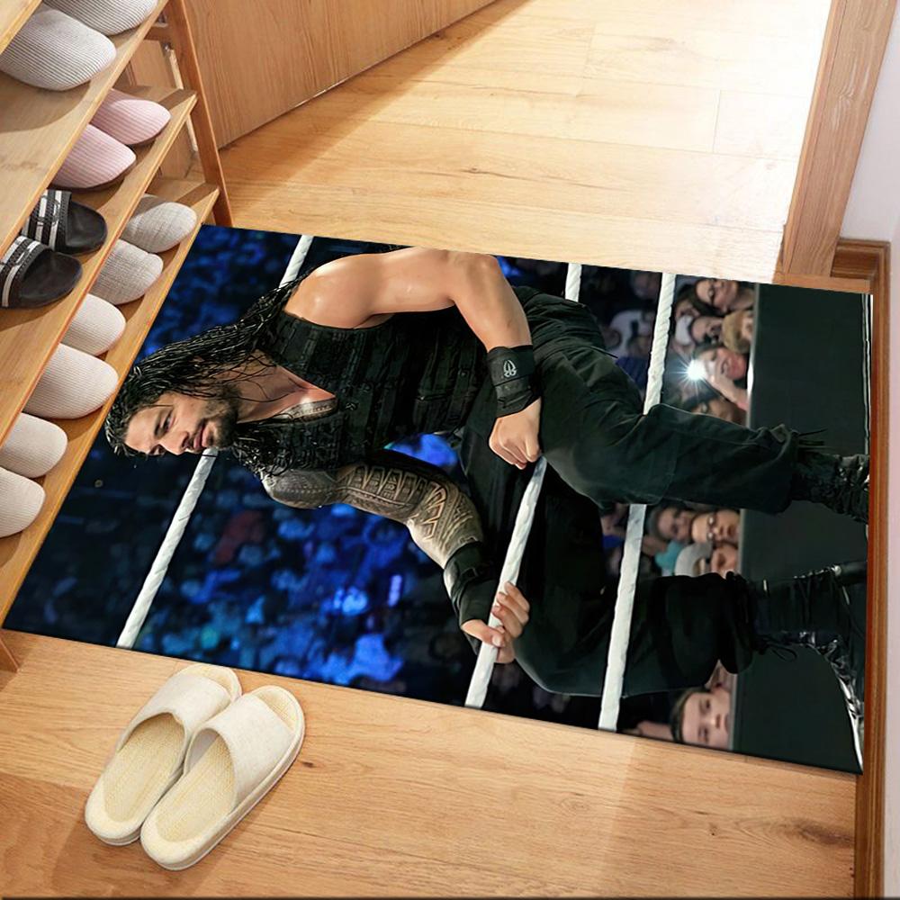 Roman Reigns2 Square rugs are a great choice for living rooms, bedrooms, home décor, and as gifts.