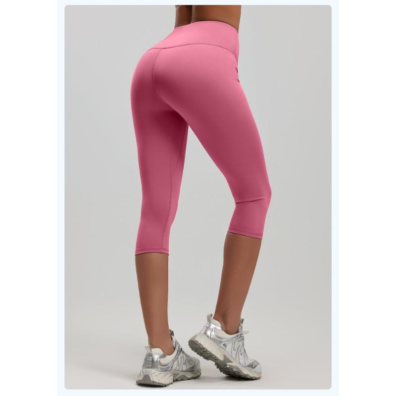 Women S High Waist Stretchy Butt Lift Yoga Capri Pants For Fitness Running Summer