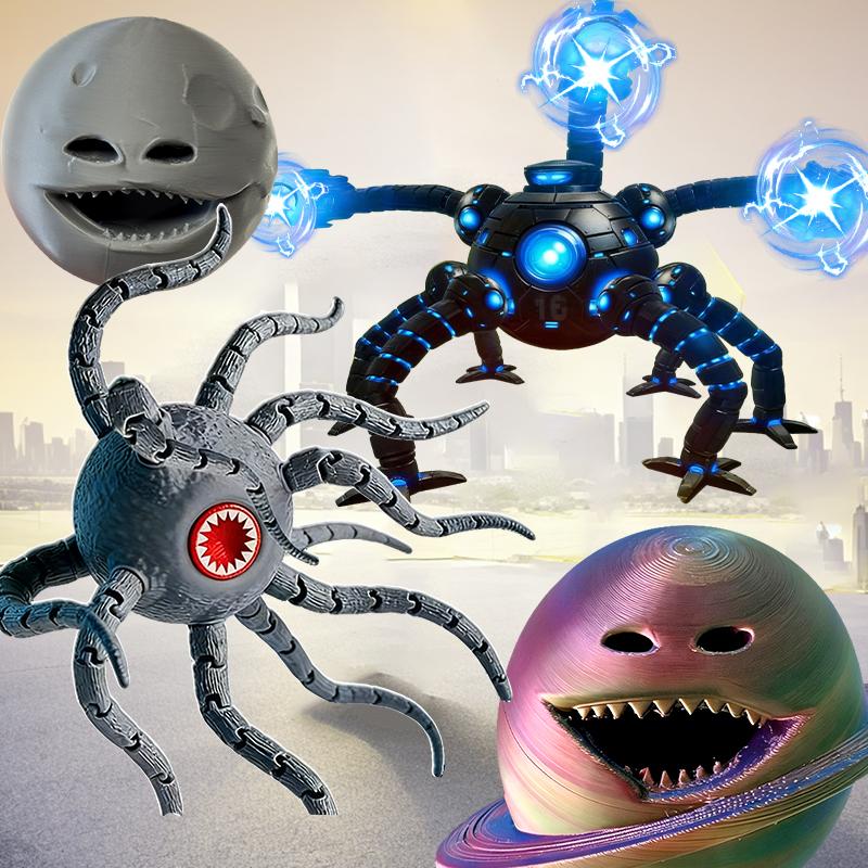 Фигурка «Пробуждение Луны» 3D-печать, шарнирно-подвижная, из Subnautica, Блуп, Гран, Мая, Морской Пожиратель, Монстр, Игрушка, Фигурка, Декор для стола, Украшение